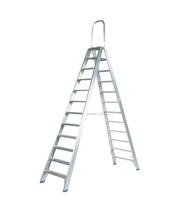 Solide Escabeau double Solide 2 x 12 marches DT12