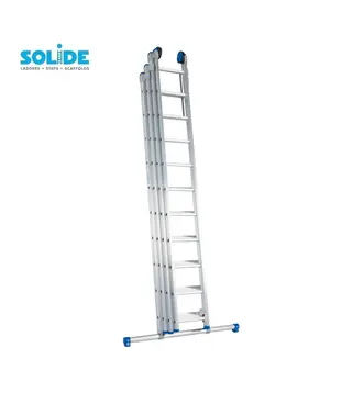 Solide Schiebeleiter 4-teilig 4x10 Sprossen