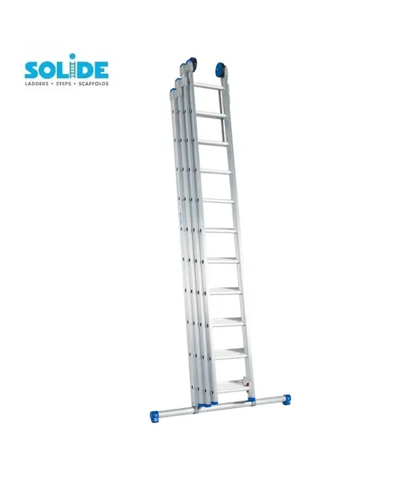 Solide Solide Schiebeleiter 4-teilig 4x10 Sprossen