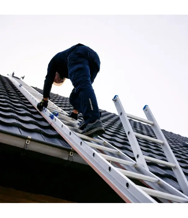 Solide Solide échelle de toit set 5 m