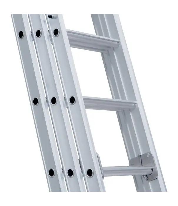 Eurostairs Eurostairs Mehrzweckleiter 3-teilig mit Traverse 3x7 Sprossen