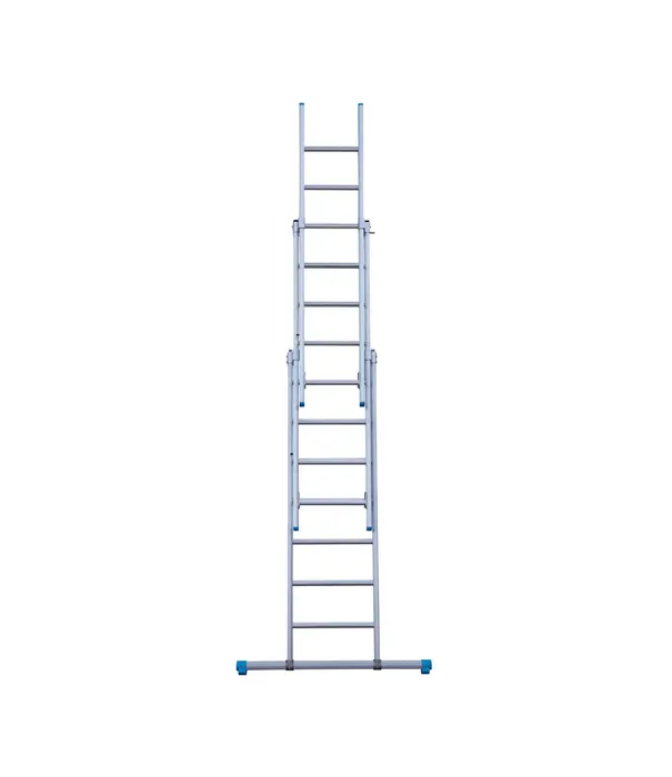 Eurostairs Eurostairs Mehrzweckleiter 3-teilig mit Traverse 3x7 Sprossen