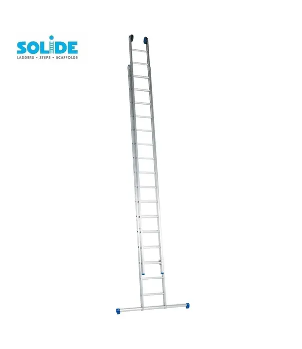 Solide Solide Schiebeleiter 2-Teilig 2x16 Sprossen mit Traverse