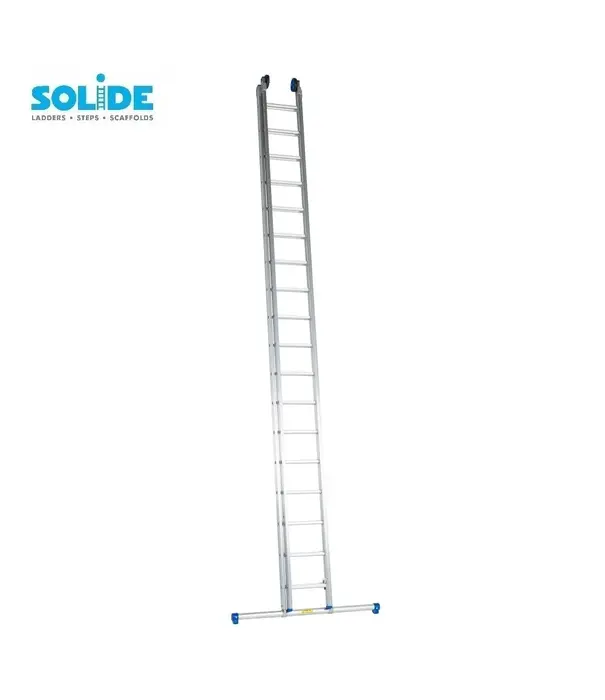 Solide Échelle droite 2 plans Solide 2x24 échelons avec stabilisateur
