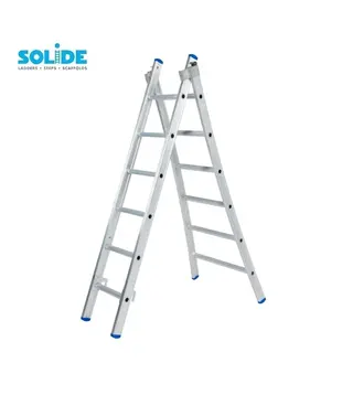 Solide Mehrzweckleiter 2x6 Sprossen