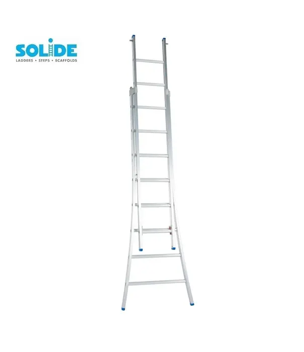 Solide Échelle transformable 2 plans Solide 2x8 échelons