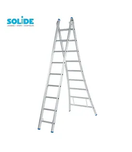 Solide omvormbare ladder 2x9 sporten