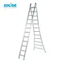 Solide omvormbare ladder 2x12 sporten