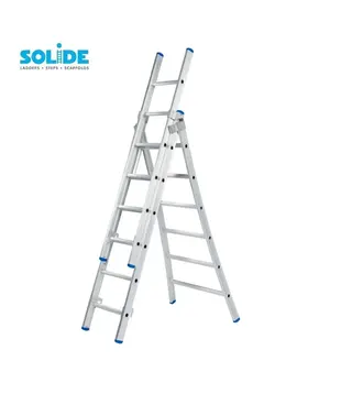 Échelle transformable 3 plans Solide 3x6 échelons