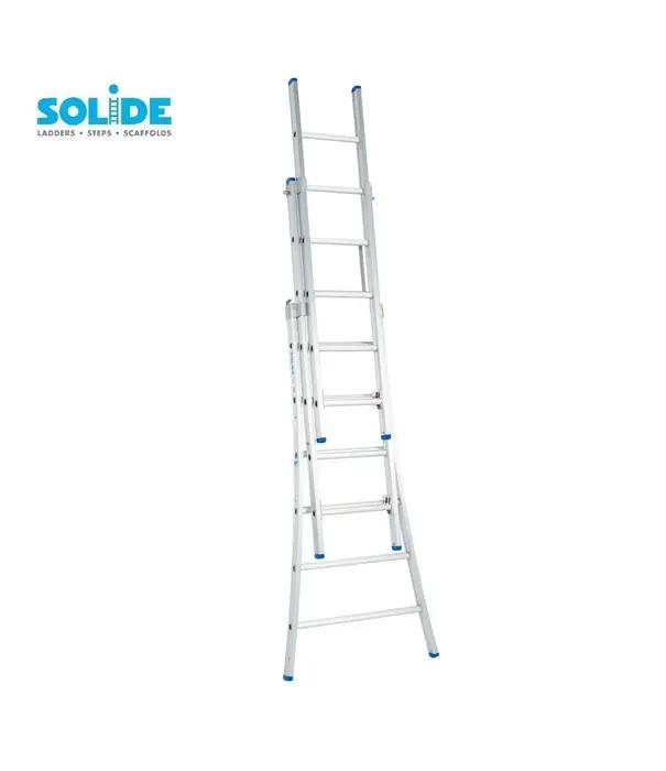 Solide Échelle transformable 3 plans Solide 3x6 échelons