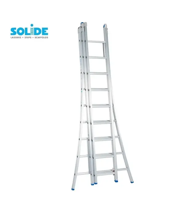 Solide Solide Mehrzweckleiter 3x9 Sprossen
