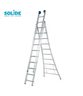Solide Mehrzweckleiter 3x10 Sprossen