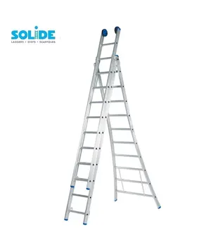 Échelle transformable 3 plans Solide 3x10 échelons