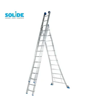 Solide Mehrzweckleiter 3x12 Sprossen