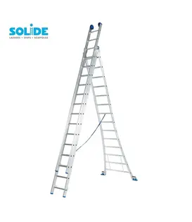 Solide omvormbare ladder 3x14 sporten