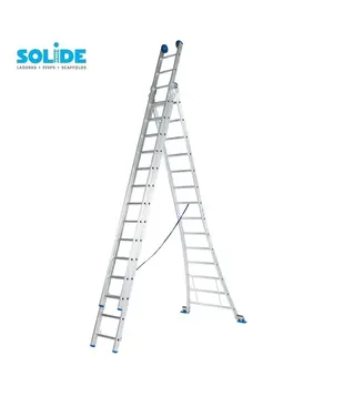 Solide omvormbare ladder 3x14 sporten