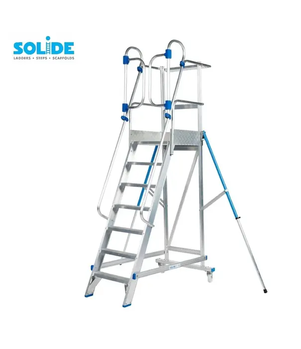 Solide Solide Podestleiter fahrbar 7 Stufen MBT07