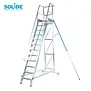 Solide escabeau à pallier 12 marches MBT12