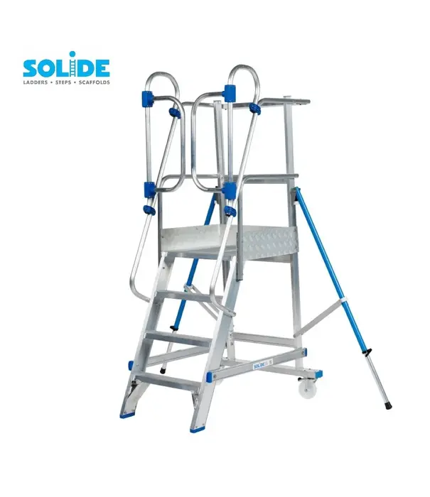 Solide Solide Podestleiter fahrbar 4 Stufen MBT04