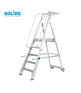 Solide plooibaar mobiel platform 5 treden PMP05