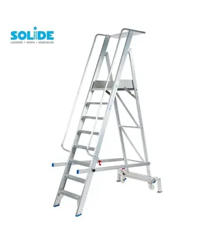 Solide plateforme mobile pliable 8 marches PMP08