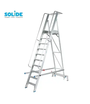 Solide plateforme mobile pliable 10 marches PMP10