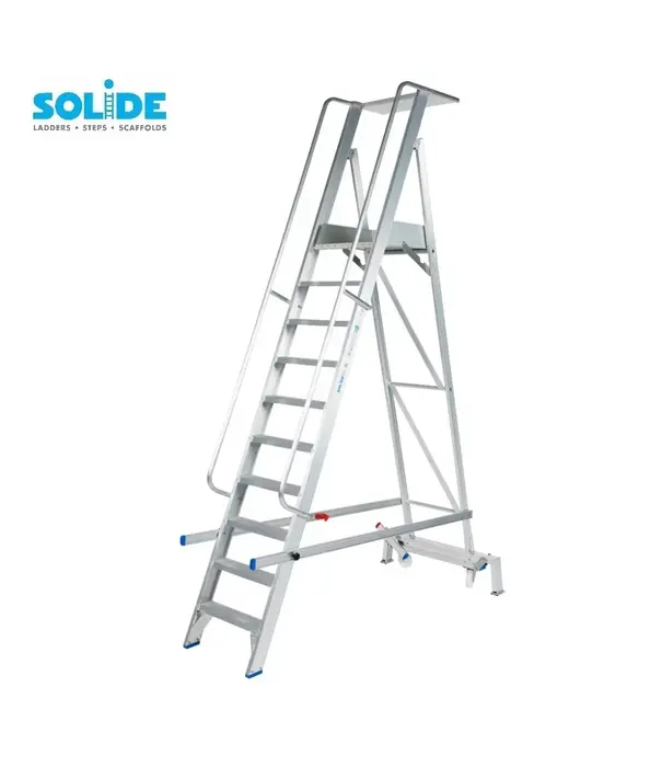 Solide Solide plooibaar mobiel platform 10 treden PMP10
