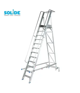 Solide plateforme mobile pliable 12 marches PMP12