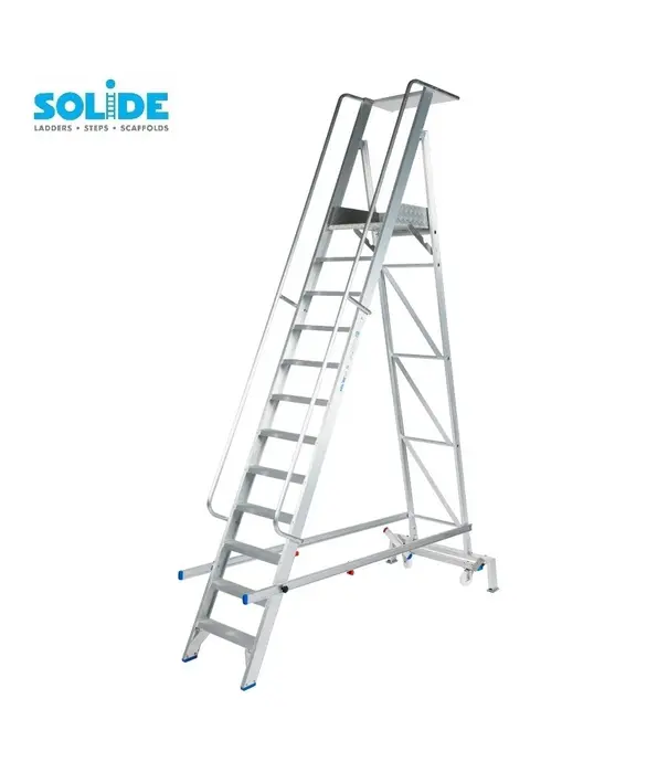 Solide Solide plooibaar mobiel platform 12 treden PMP12
