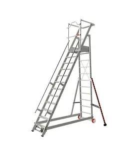 Tubesca Podestleiter fahrbar 12 Stufen