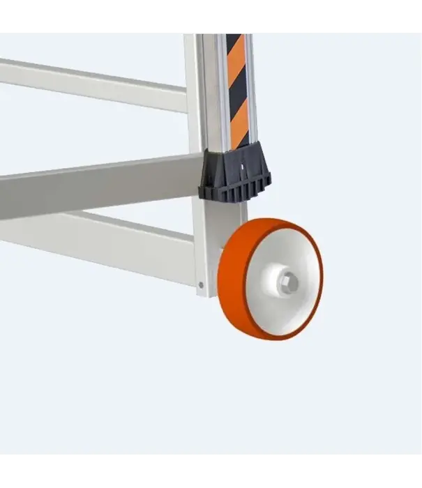Tubesca - Comabi Tubesca mobiele bordestrap 14 treden | Verrijdbare magazijntrap