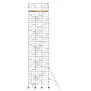 Échafaudage d'escalier ASC 135x250 - 12 m hauteur de travail