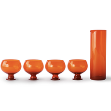HKliving funky orange glassware set