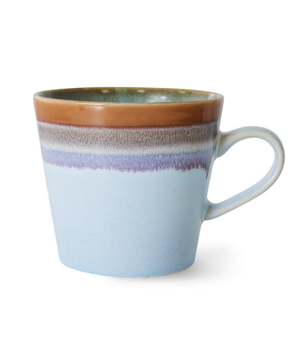 HKliving 70S CERAMICS: CAPPUCCINO MUG, ASH