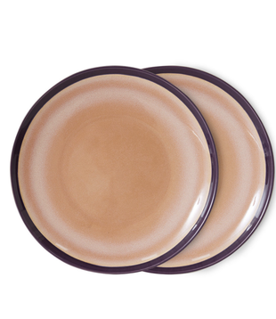 70S CERAMICS: DINNER PLATES, BEDROCK (SET OF 2)