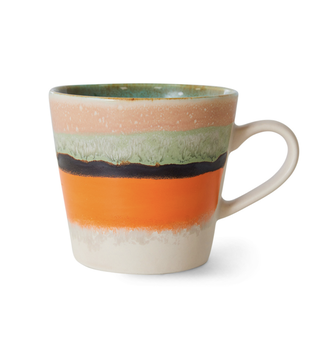 70S CERAMICS: CAPPUCCINO MUG, BURST