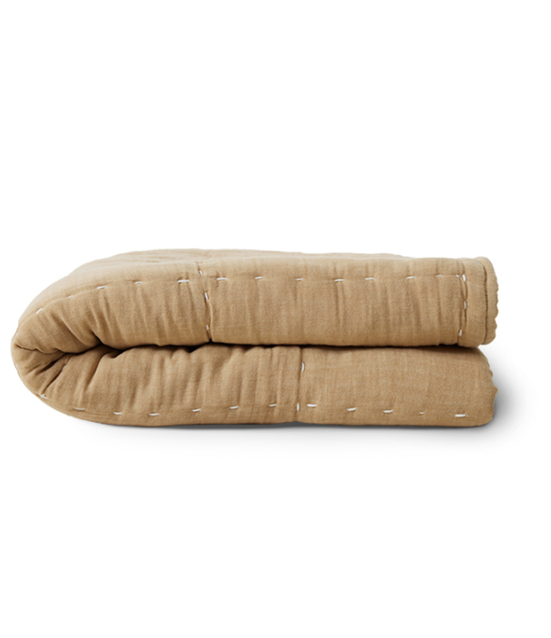 HKliving QUILTED THROW SAND (130X170CM)