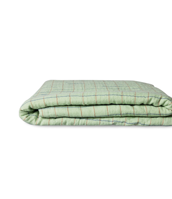 HKliving checkered sherpa throw (130x170)