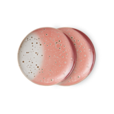 70s ceramics: dessert plates lychee, set of 2