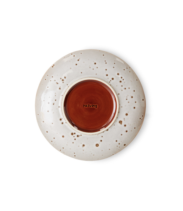 HKliving 70s ceramics: dessert plates lychee, set of 2
