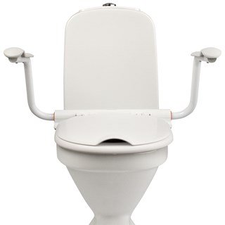 Suchen Sie Toilettensitz mit abklappbaren Armlehnen h8907?