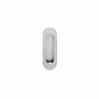 Intersteel Sliding door bowl Oval for sliding door system stainless steel brushed - Intersteel