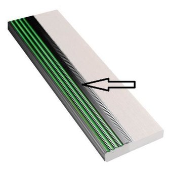 SecuCare Stair tread profile with anti-slip and Glow in the dark from SecuCare