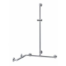 Keuco Shower Handle corner shower rod freely positionable Keuco Plan Care (vechroomd) Outside Dimension 1097/1097 / 1263mm