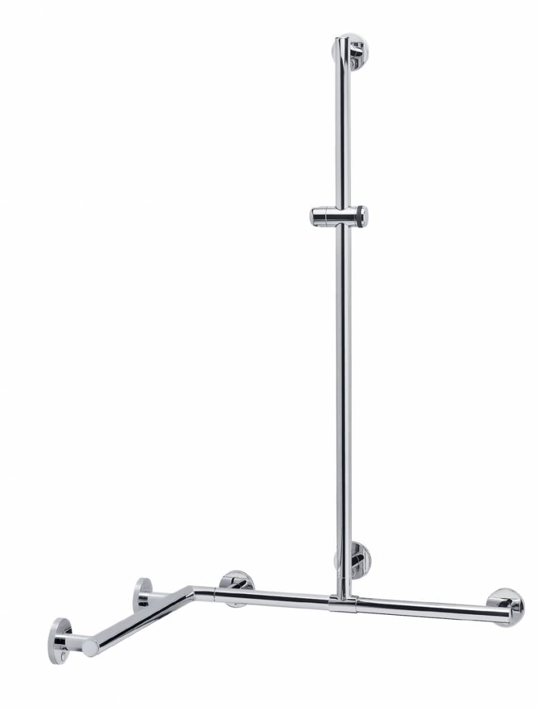 Keuco Corner shower handle with freely positionable shower rod