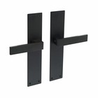 Intersteel Amsterdam door handle blind on shield in matt black from Intersteel