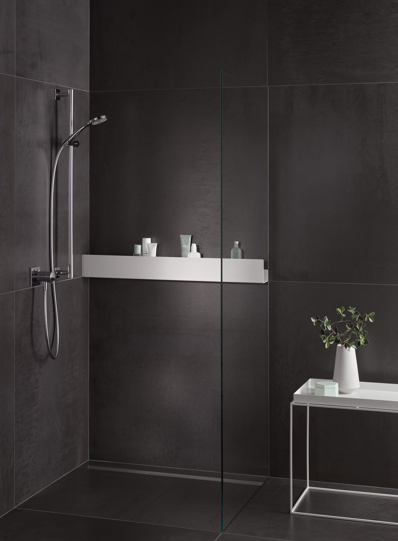 Keuco 24952510000 Shower Shelves Shower Shelf - Matte White