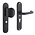 Intersteel Security fittings front door 55mm with core pull protection - matte black