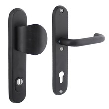 Intersteel Security fittings front door 92mm with core pull protection - matte black
