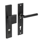 Intersteel Security fittings front door 92mm with core pull protection - matte black